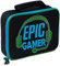 Epic Gamer Lunch Bag Kids Teens Adults Travel School Insulated Lunch Box with Bottle Holder Easy Wipe Clean & Strong Carry Handle