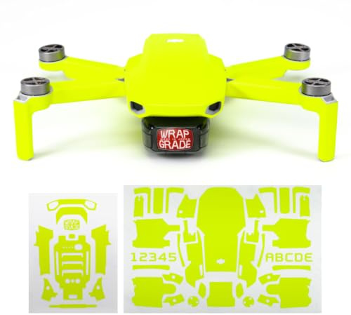 WRAPGRADE Skin kompatibel mit DJI Mavic Mini (NEON Yellow)