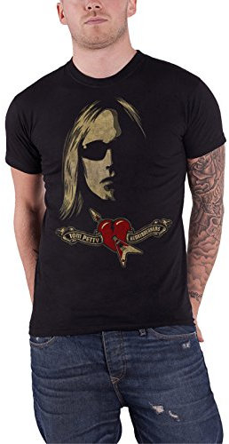 Tom Petty T Shirt Shades and Logo Heartbreakers Nue offiziell Herren