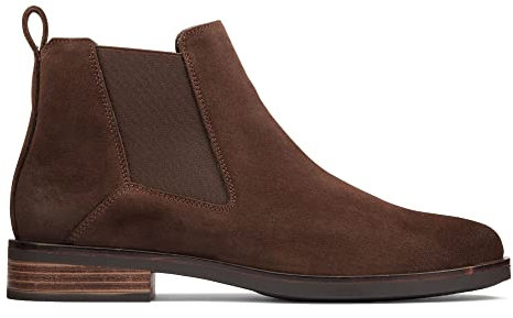 Clarks Memi Top, Stivali Chelsea Donna, Marrone Scuro, 37 EU