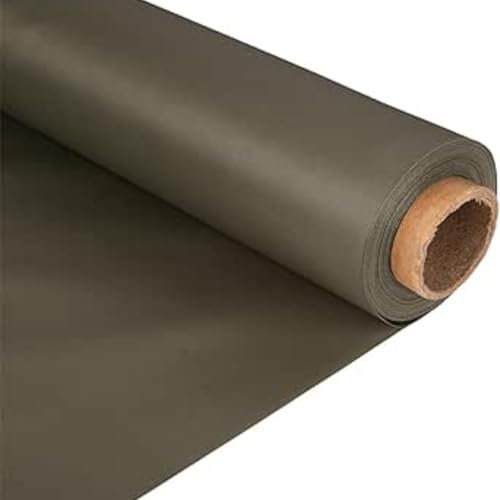 Wasserdichter Canvas-Stoff, 113 g, robust, dick, für den Außenbereich, 150 cm breit, olivfarben, Meterware