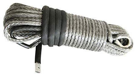Grau 10mm * 30m Synthetic Winch Seil, ATV Winch Kabel for Autoteile, Winch Seil (Color : A)