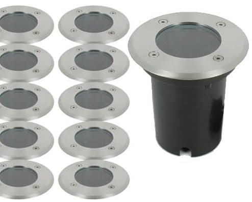 Lot de 10 Encastrable de Sol IP65 (Ampoule GU10, Canyon x10)