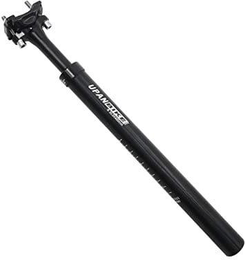 UPANBIKE Fahrrad-Sattelstütze, 400 mm Länge, φ27,2 mm, 28,6 mm, 30,9 mm, 31,6 mm, Stoßdämpfer-Sattelstütze