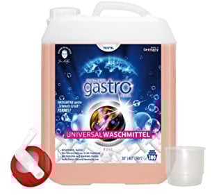 Schilling's gastro Global Waschmittel Flüssig 3L Universalwaschmittel Flüssigwaschmittel Vollwaschmittel flüssig für Weiße, Schwarze und Bunte Wäsche (Rose)