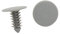 A ABSOPRO Plástico Adorno Clips 8mm Parachoques Puerta Remaches Sujetador Gris (Juego de 50)