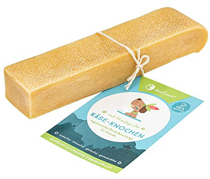 AniCanis Käseknochen für Hunde - Käse Kauknochen aus Deutscher Weidemilch - glutenfrei, laktosefrei, vegetarisch - Hartkäse - XL