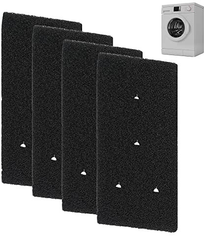 Gobesty Pack of 4 Dryer Filters Replacement for Bauknecht Privileg Whirlpool HX 481010716911 Dryer Heat Pump Dryer Sponge Filter Mat Condenser Dryer 230 x 115 x 14 mm