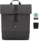 LARKSON Rucksack Damen & Herren Grau - Tammo - Rolltop Daypack für Arbeit Uni Fahrrad - Backpack mit 16 Zoll Laptop Fach - Rückenpolsterung & Wasserabweisend
