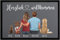 SpecialMe® Fußmatte Familie mit Figuren und Namen personalisiert 1,2,3,4 Kinder Hund Katze rutschfest & waschbar schwarz 60x40cm