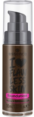 essence I LOVE FLAWLESS SKIN foundation, Nr. 200, Braun, langanhaltend, mattierend, sofortiges Ergebnis, matt, vegan, ölfrei, UVA- und UVB-Filter + SPF 20, ohne Parfüm, 1er Pack (30ml)
