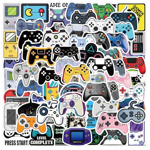 100 Pcs Game Player Stickers for Kids Teens Adults Boys Girls Gift,Stickers Pack for Laptop,Skateboard,Luggage,Car,Bike, Cup,Computer,Water Bottle Decor,Game Vinyl Waterproof Sticker Decals
