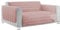 emmevi Copridivano Trapuntato Imbottito Double Face Salva Proteggi Divano Morbido Elegante 4 Posti Rosa