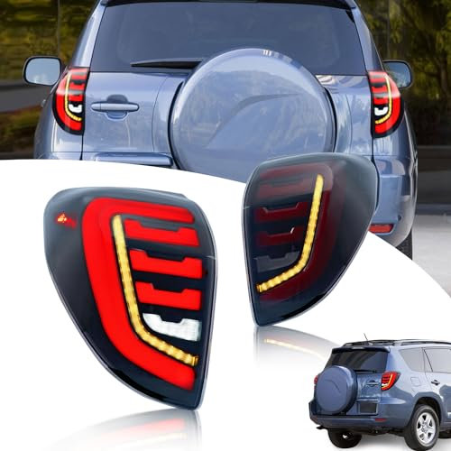 Archaic Rückleuchten kompatibel mit 3th gen Toyota RAV4 2006-2012 base, Sport,Limited,Stdrd,LTD, mit Animation DRL,Kein E-Prüfzeichen