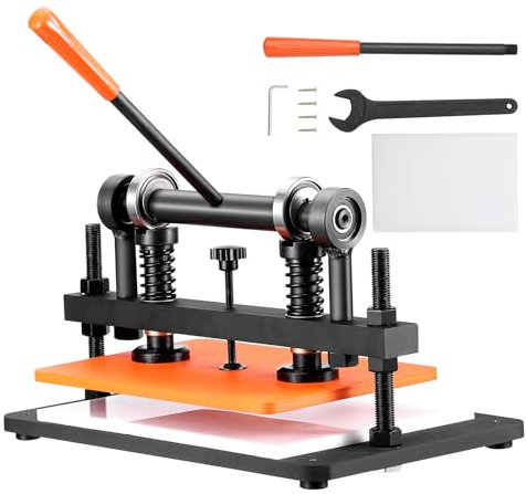 VEVOR Leder Stanzmaschine Manuelle Lederschneidemaschine 36 x 26 cm, Leder Prägemaschine 1,5 t Belastbare Leder-Stanzmaschine Geeignet für Leder, PVC/EVA-Schaumstoff, nicht Klebende Materialien