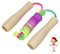 Premium Springseil Kinder, Linkgood 260cm Seilspringen Skipping Rope Kids mit Holzgriff für Jungen & Mädchen, Verstellbares Regenbogen Springseil, Ideales Einschulungsgeschenk, Geburtstagsgeschenk