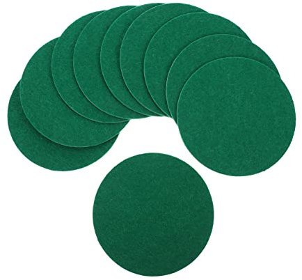 MUSISALY 10stücke Runde Air Hockey Pads Aus Polyesterfaser Hockey-Teile Für Airhockey-schläger Einfach Aufzukleben Langlebig Und Verschleißfest Als Zubehör Für Airhockey-Spiele