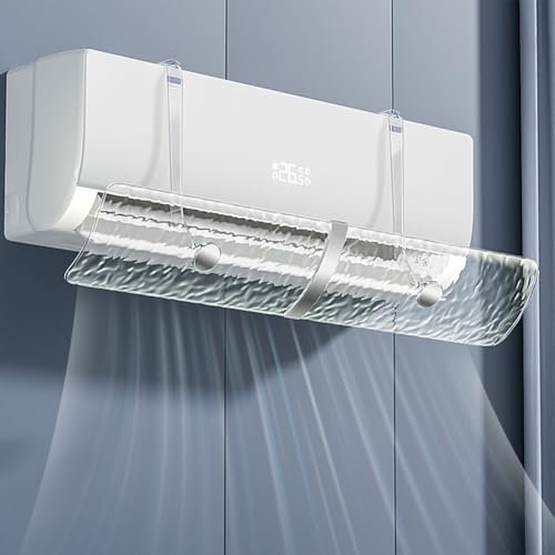 HpLive Aria condizionata Paravento Trasparente Deflettori Aria Condizionata Parete Parabrezza per Climatizzatore per Famiglie Uffici Anziani Bambini
