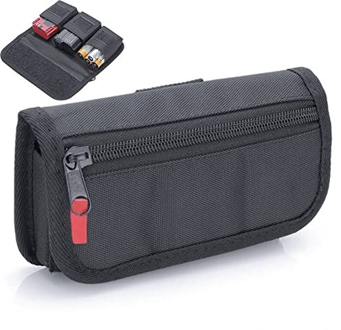 Zghhc Camera Battery Case with Card Holder Battery Bag Pouch for Lp-e6/ En-el15/ Fw50/ F550/ Aa Battery and/Memory Card