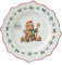 Assiette à Petit-Déjeuner en Céramique 20 cm - Vaisselle de Noël avec Motif - Blanc