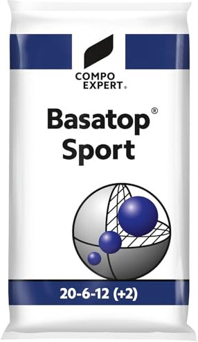 Profi NPK Volldünger Langzeitdünger für Sportplätze, Golf-Fairways, Gebrauchsrasen, Basatop® Sport 20-6-12(+2+7), 25 kg