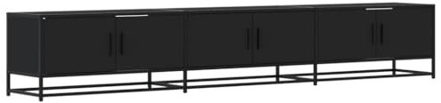 vidaXL TV Stand Black 240 x 35 x 41 cm in Particle Board / TV Stand, HiFi Cabinet, TV Console, TV Cabinet, Multimedia Devices