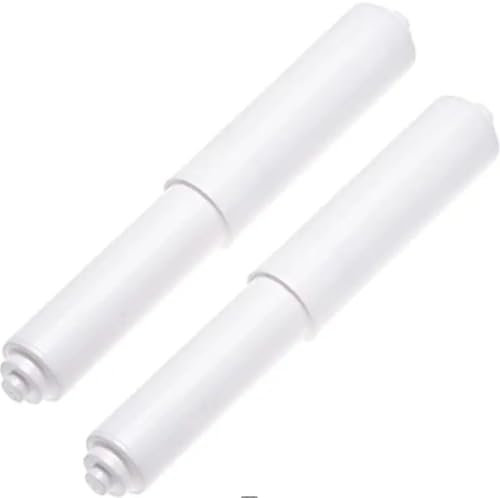 2 PcsToilet Paper Holder Rollers, Toilet Roll Holder, Plastic Toilet Tissue Roll Holder Insert Spring Loaded Bathroom Replacement Roller - Easy installation