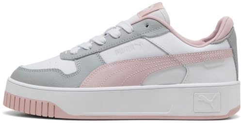 PUMA Carina Street Sneaker für Damen, Puma White Mauve Mist Gray Echo, 42 EU