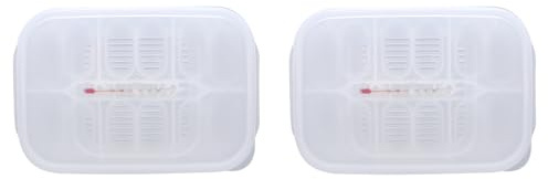 2 Cajas de incubación para Reptiles, Bandeja Profesional de plástico Transparente para cría de lagartos y Reptiles, incubadora de Huevos para Geckos y Serpientes.