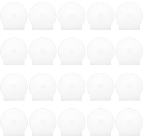 Housoutil Pack Transparente CD Hülle aus Kunststoff mit Klappdeckel | Tragbare Aufbewahrungsboxen für Einzelne Datenträger, Weiß Transparent, 15 Stück