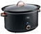 Cooks Professional Slow Cooker 8 Litre with Glass Lid, Cool Touch Handles, Dishwasher Safe Bowl, 2 Heat Settings & Keep Warm Function | X-Large One Pot Cooking Machine | Black & Rose Gold