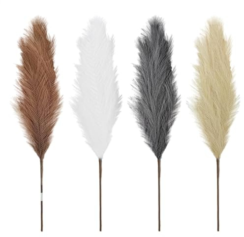 PAMPAS ESCITA ERICA - Bouquet artificiale artificiale 43 pollici, decorativa di lunga durata | di fiori secchi rustici, accento per la casa vintage, disposizione del vaso estetico, centro f