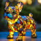 Kosinso LED Chihuahua/Französische Bulldogge/Dackel Lampe/Corgi Lampe/Mops Lamp, Haustier-Dekolampe für Hundefans (Bulldogge)