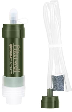 Tentock Outdoor Wasserfilter Notfall AusrüStung Auto Camping ZubehöR Wander Gadgets Wasserhahn Regenwasserfilter system Trinkwasser üBerlebensausrüStung Grayl Wasseraufbereitung WanderausrüStung