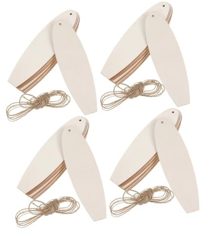 KONTONTY 40stücke Teiliges Unvollendeter Holz-surfboards Stabile Holzscheiben Zum Bemalen Und Dekorieren Diy-bastelset Im Ozean-stil Für Kreative Handwerksprojekte Und Individuelle Wohnacce