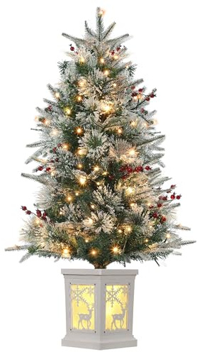Small Christmas Tree with 78 Multi-Color Led Lights, 3 Ft Pre-Lit Artificial Christmas Decoration for Home Office Decoration