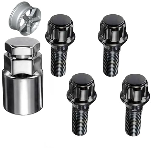 Kit de 4 Boulons Antivol Roue M14×1.5 Acier Haute Résistance - Sécurité Maximale pour Ad/V-W