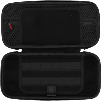 Annadue Tragetasche für SWI TCH 2 2025 Konsole und Zubehör, Eva Hard Shell Travel Beutel mit 24 Spielkartenschlitzen, Geeignet für den Game Console Console Console Ladegerät Power Bank (Black)