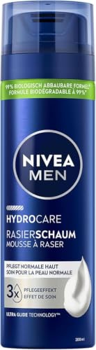 NIVEA MEN HydroCare Rasierschaum 5er-Set (5 x 200 ml), Schutz und Pflege für eine sanfte Rasur, hautschonender Rasierschaum für Männer mit Aloe Vera und Panthenol