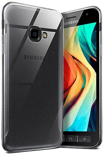 moex Aero Case pour Samsung Galaxy Xcover 4 Coque Silicone Ultra Fine Transparente, Étui Souple Clair Mince Antichoc, Housse Gel Flexible, Backcover Résistant Soft Touch Discret, incolore Transparent
