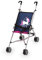 Bayer Design 30154AA Puppenbuggy, Puppenwagen, Doppelräder, Gurt, leicht faltbar, aus Metall, Blau, Rosa