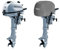 Oceansouth Cowling Cover für Honda Außenborder/Lagerung BF2.3 bis BF250 (1CYL 127CC BF4, BF5, BF6 (2016>))