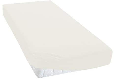 TM MAXX Jersey Spannbettlaken für Baby und Kinder mit Öko-Tex Standard (Natural 022, 70x140 cm) Matratzenhöhe bis 15cm Spannbetttuch aus 100% Baumwolle
