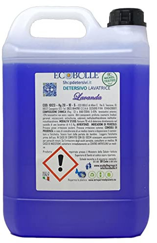 ECOBOLLE Detersivo Lavatrice Lavanda Super Profumato e Concentrato (5KG)
