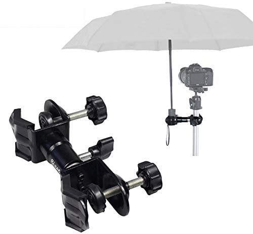 Hooshion Umbrella Chair Clamp for Cameras, Black, Tripod Mount