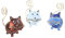 SAWA Fotohalter Kartenhalter Kätzchen Set Memohalter Metallfigur Bunte Tierfigur Tischkartenhalter Deko-Figur Geschenkidee