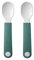 Mepal – Juego de 2 cucharas de aprendizaje – Cuchara de bebé – Cubiertos de aprendizaje – Mango corto y mango fijo – Apto para lavavajillas – Deep turquoise