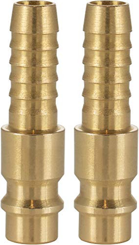 Poppstar 2x Druckluft-Stecknippel NW 7,2 mit Schlauch-Tülle Ø 9mm für Druckluft-Anschluss