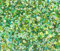 Lot de 3000 perles de rocaille en verre - Perles rondes - 2 mm, 3 mm, 4 mm - Tailles mixtes, mélange de couleurs - Perles de graines (vert)