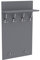AKKE 100x60 | MAXI Garderobenpaneel Wandgarderobe Garderobe Wandpaneel Kleiderstange CHROM | LIGHT GRAPHITE